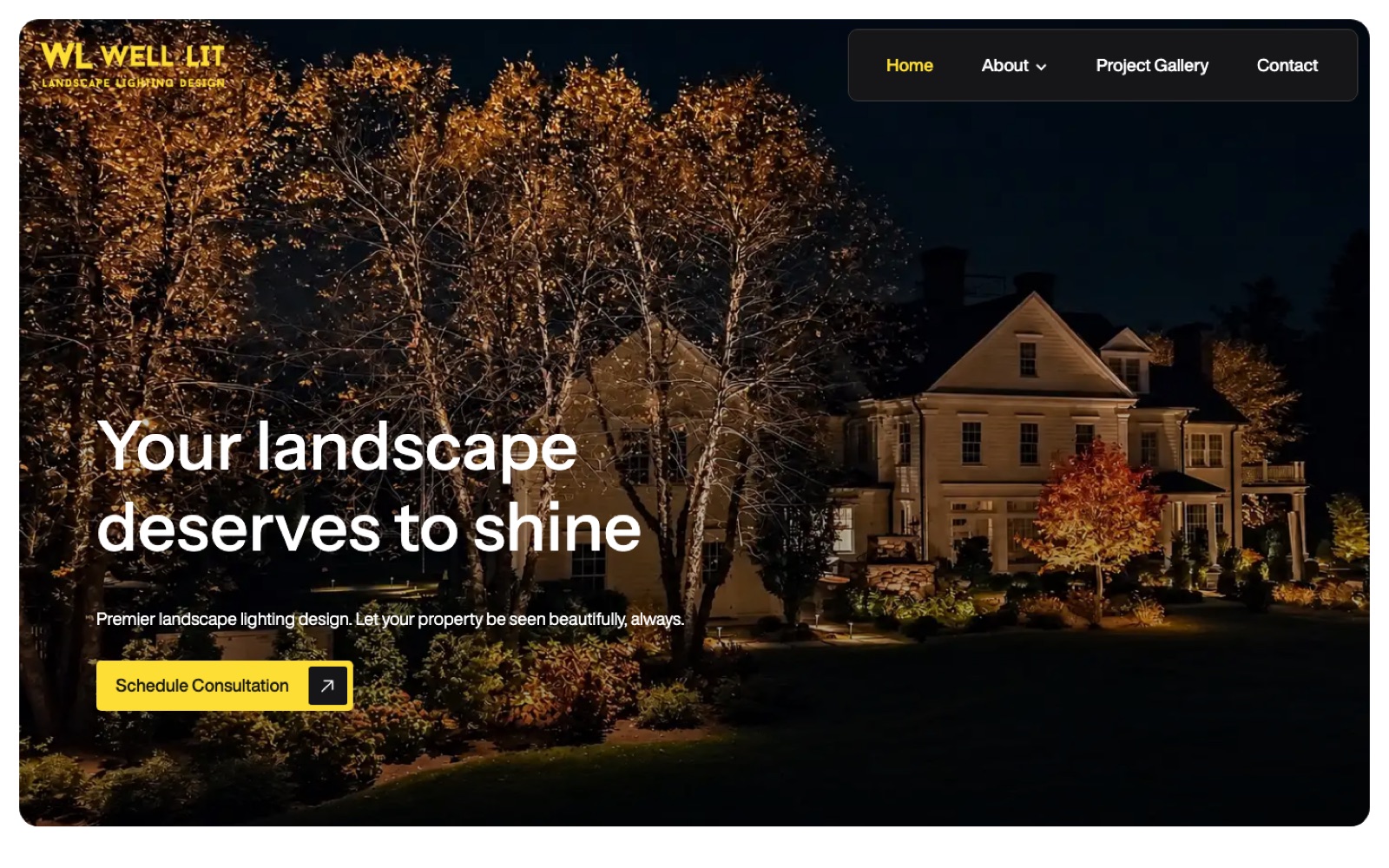 Well Lit homepage